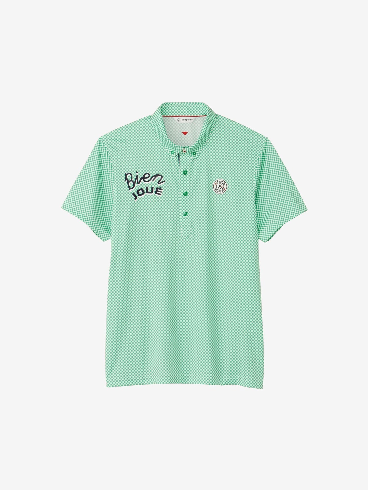 SWING DRY 3D printed short sleeve button down shirt