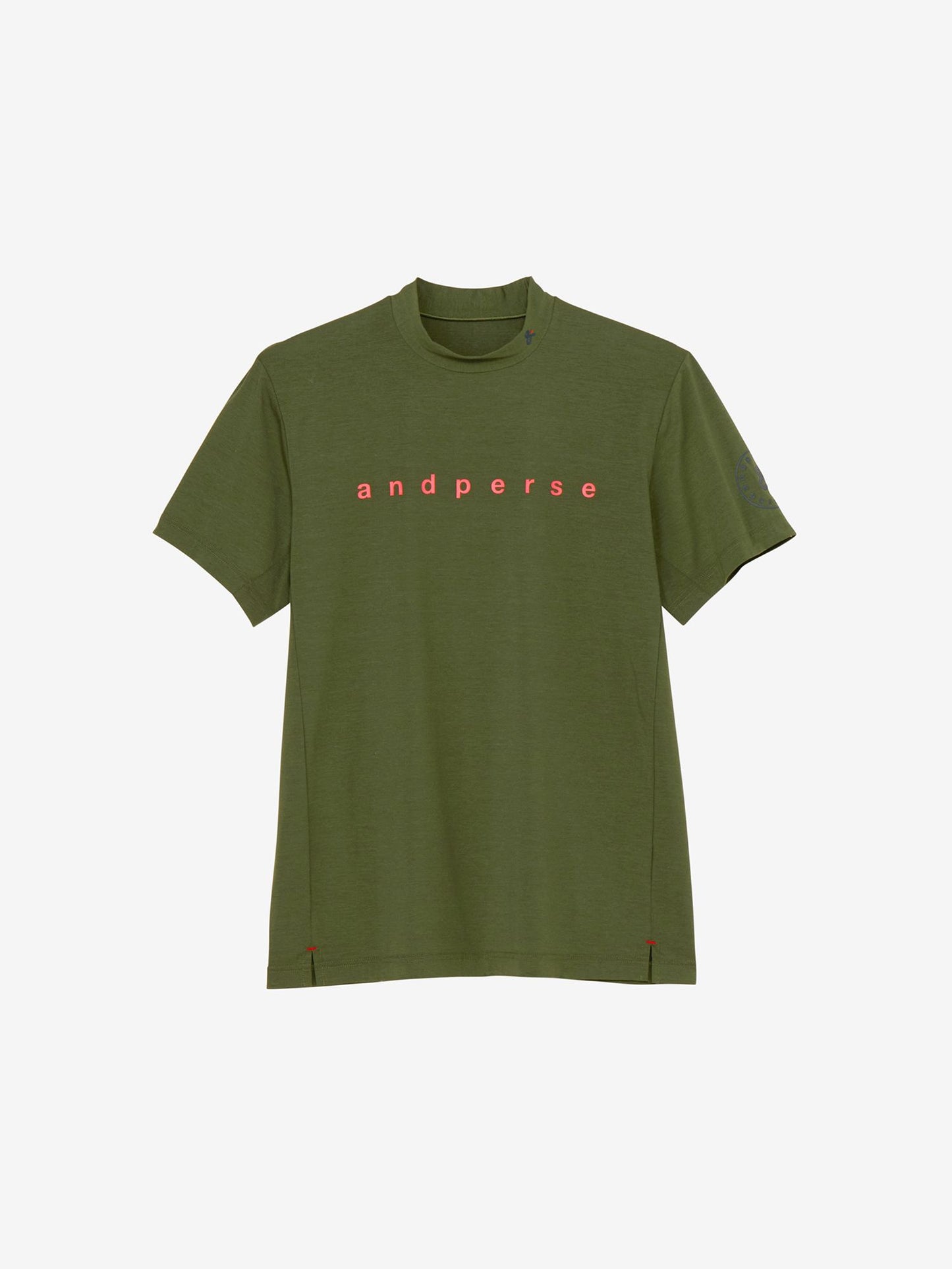 Refine dry short sleeve mock neck shirt