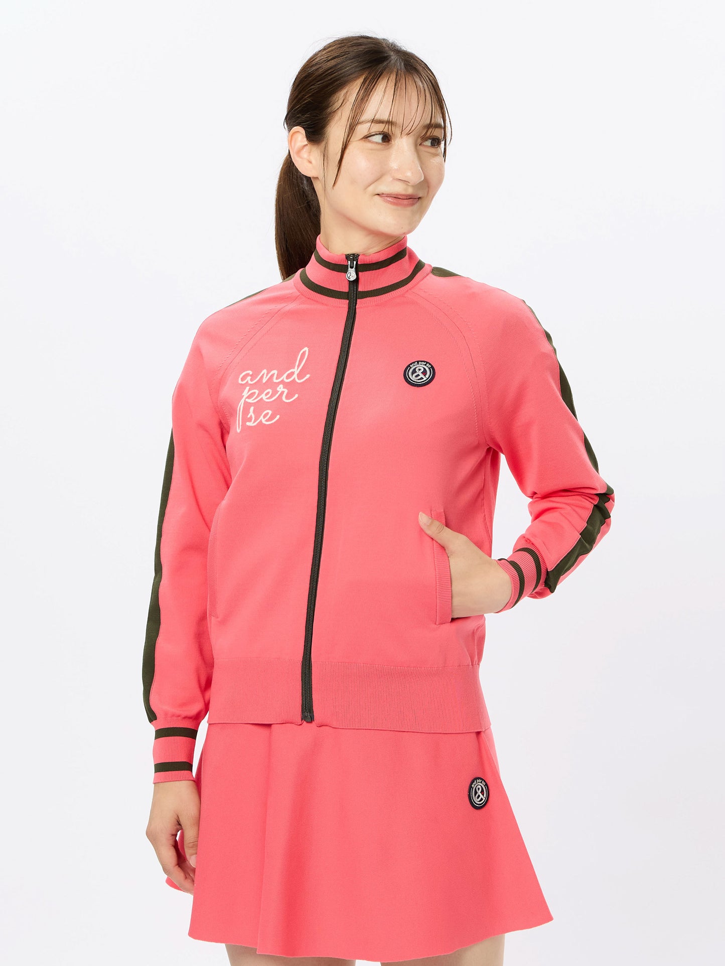 Active knit blouson
