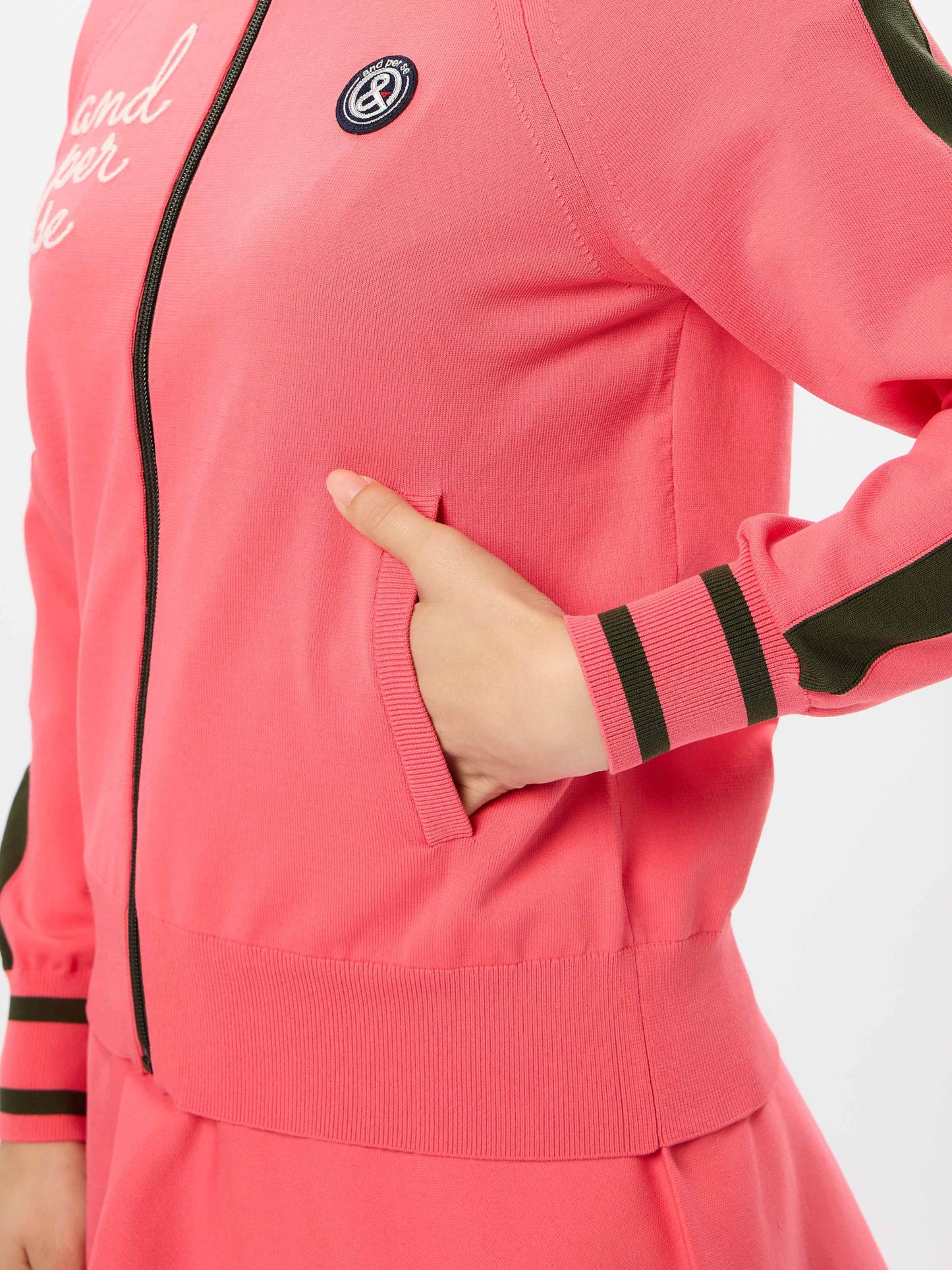 Active knit blouson