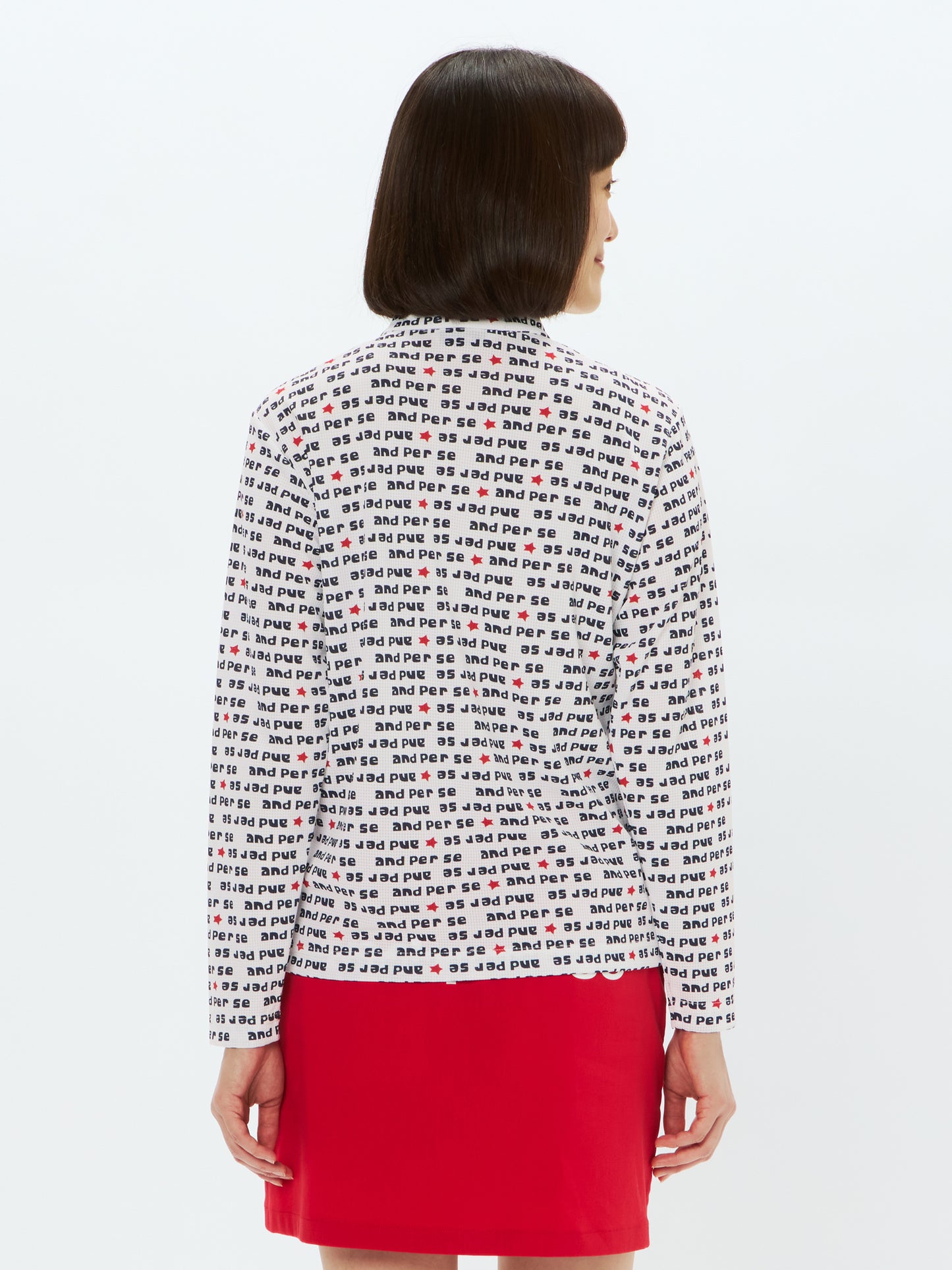 Solcare Dot Printed Long Sleeve Half Zip Shirt