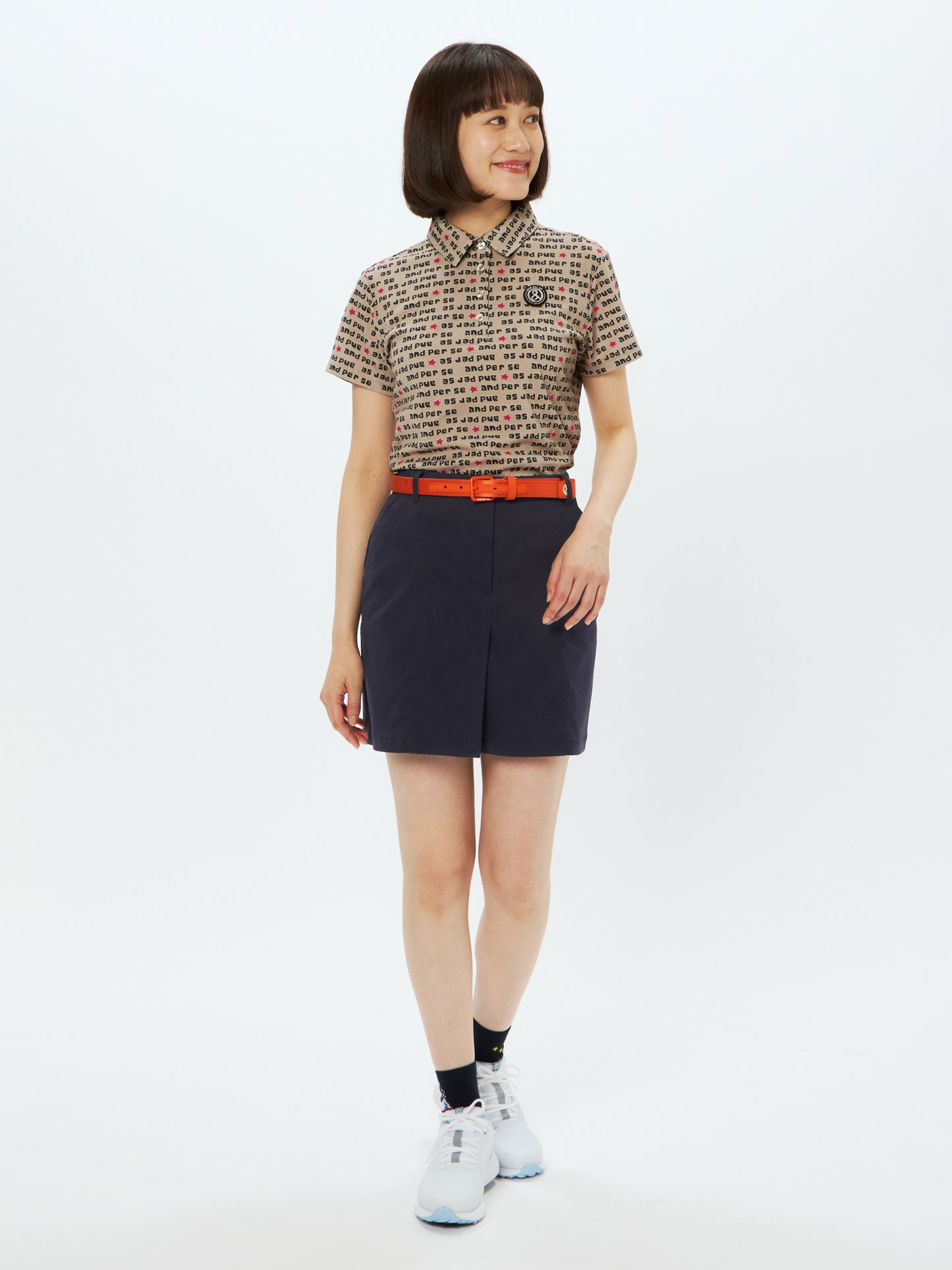 Solcare Dot Printed Short Sleeve Shirt