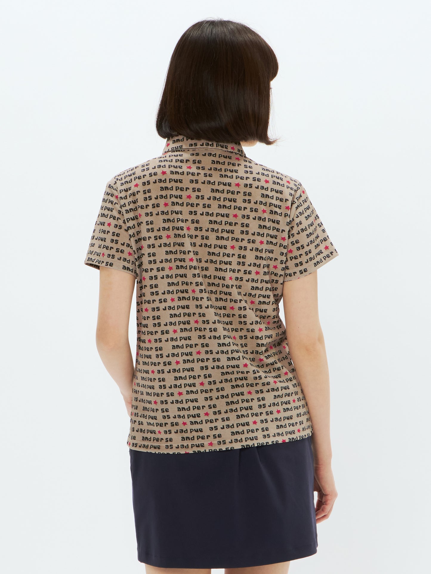 Solcare Dot Printed Short Sleeve Shirt