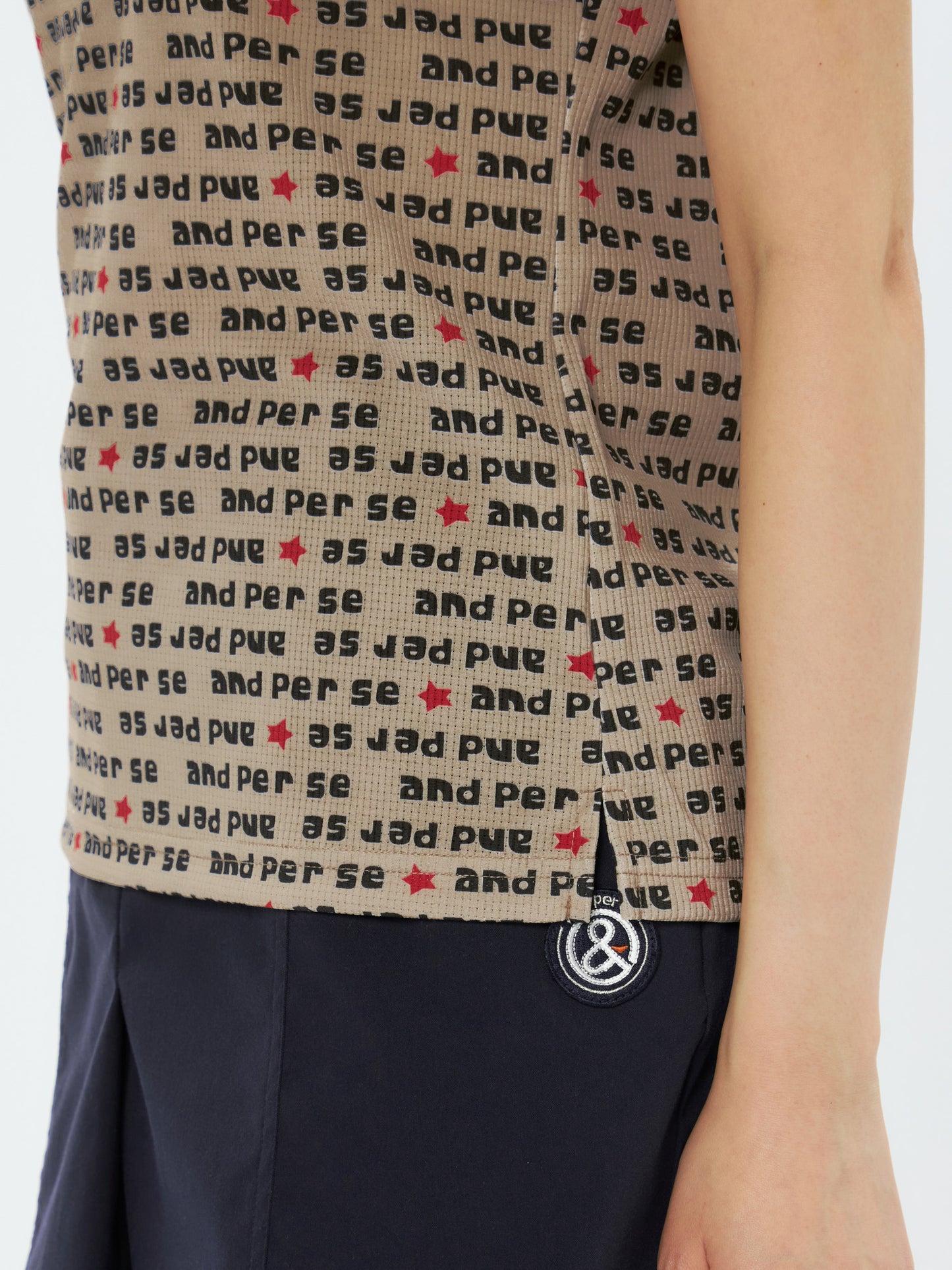 Solcare Dot Printed Short Sleeve Shirt