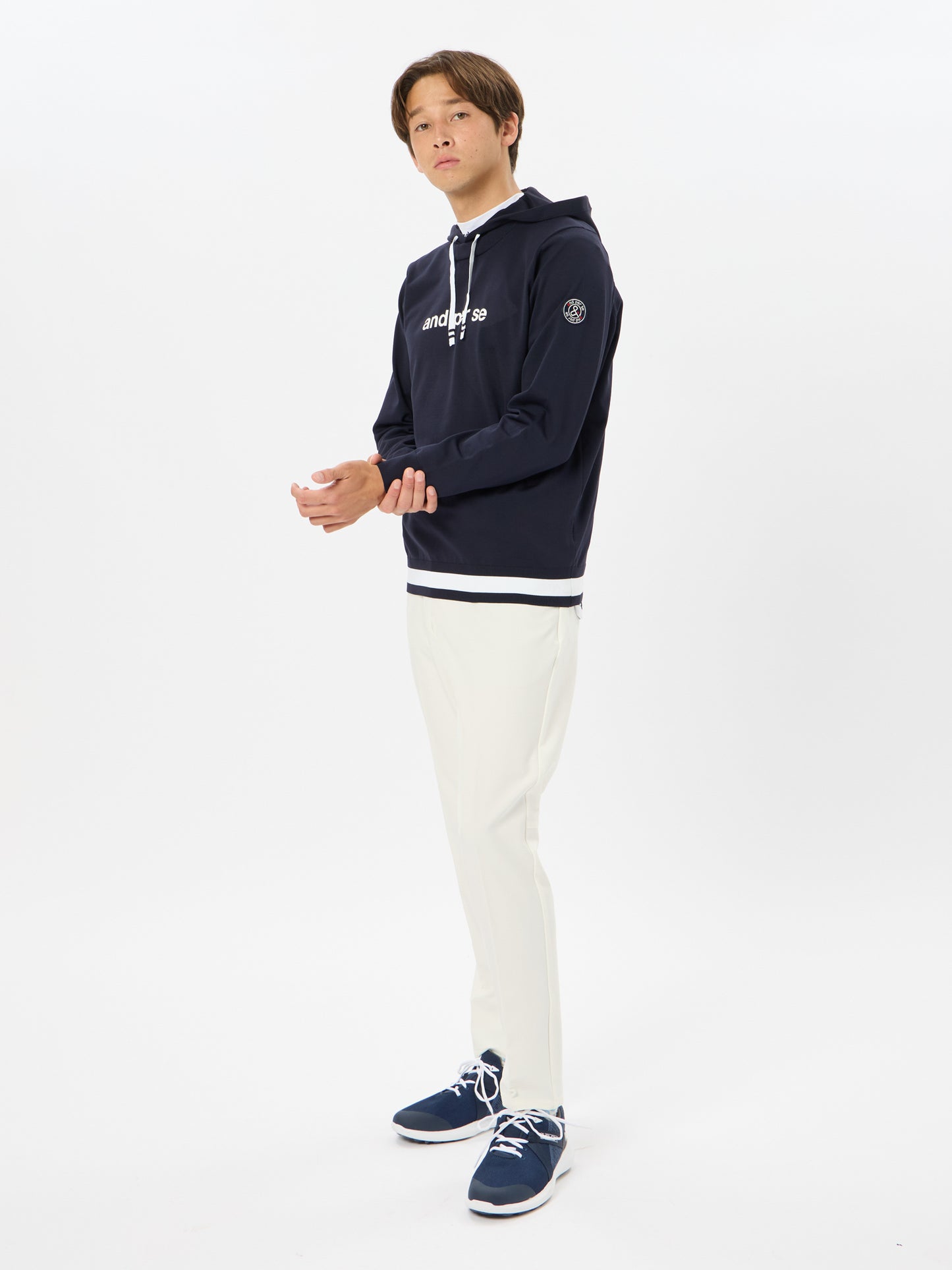 Active knit pullover parka