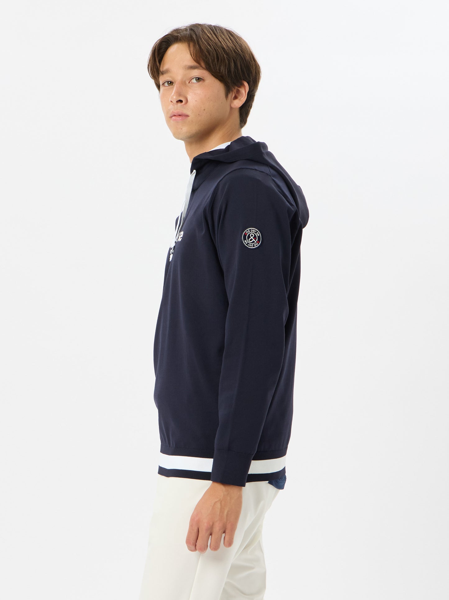 Active knit pullover parka