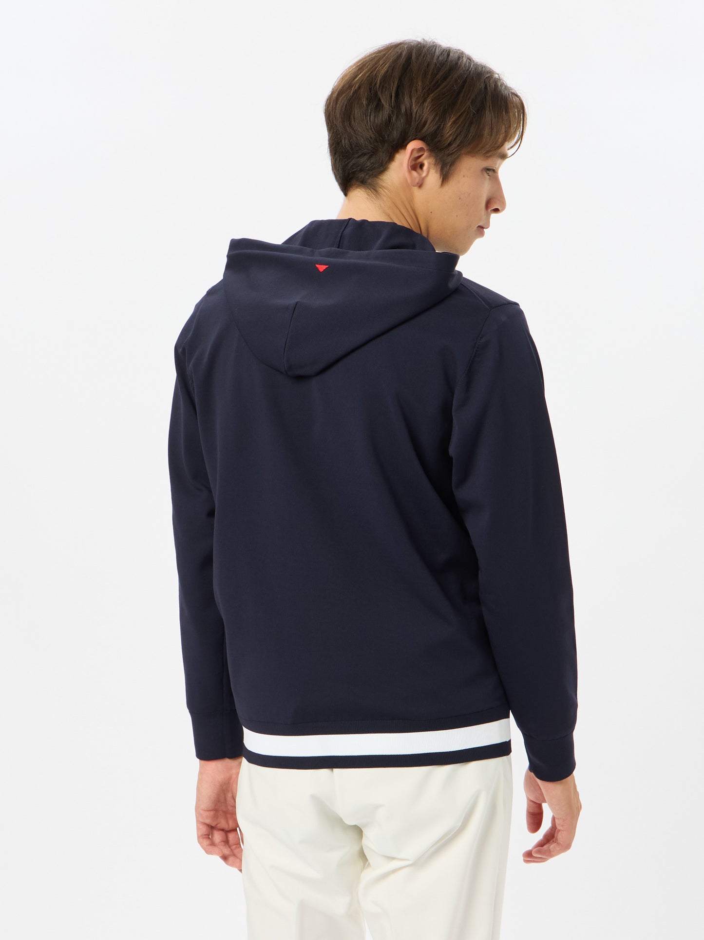 Active knit pullover parka