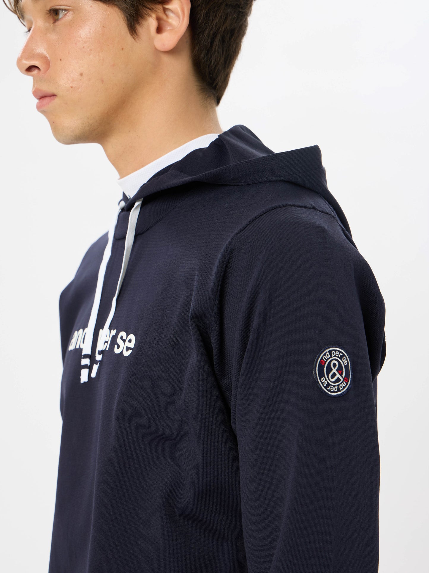 Active knit pullover parka