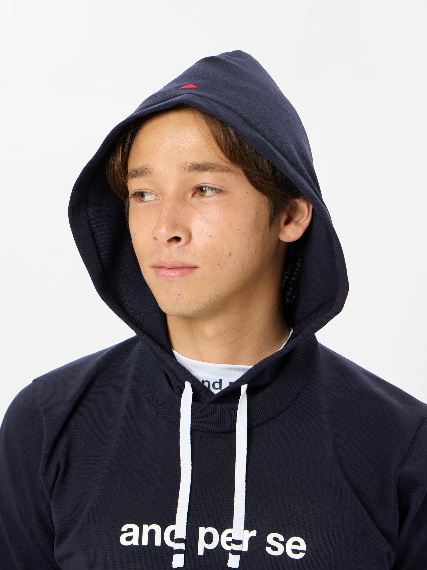 Active knit pullover parka
