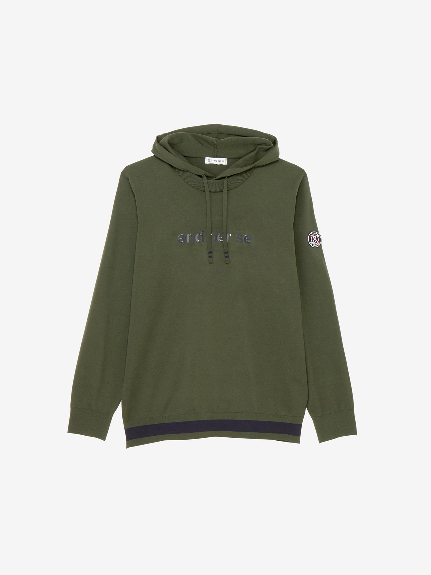 Active knit pullover parka
