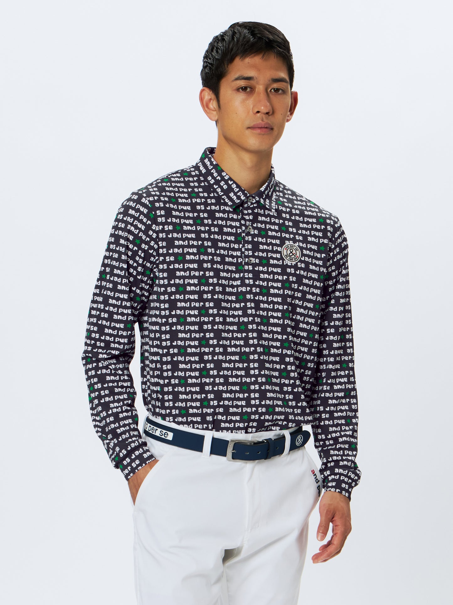 Dot Printed Long Sleeve Shirt