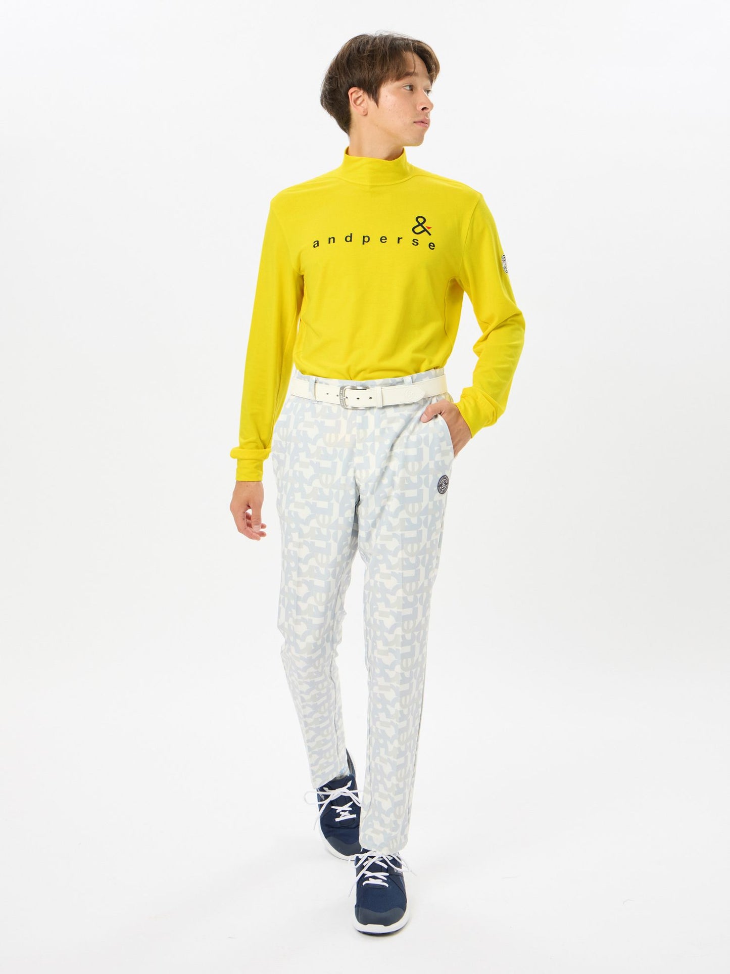 CEL-HEAT Plain Long Sleeve Mock Neck Shirt