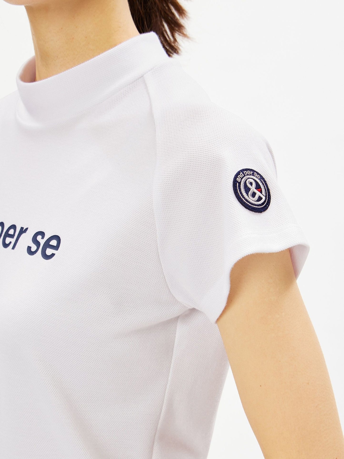 Short Sleeve Mock Neck Shirt - UV Protection