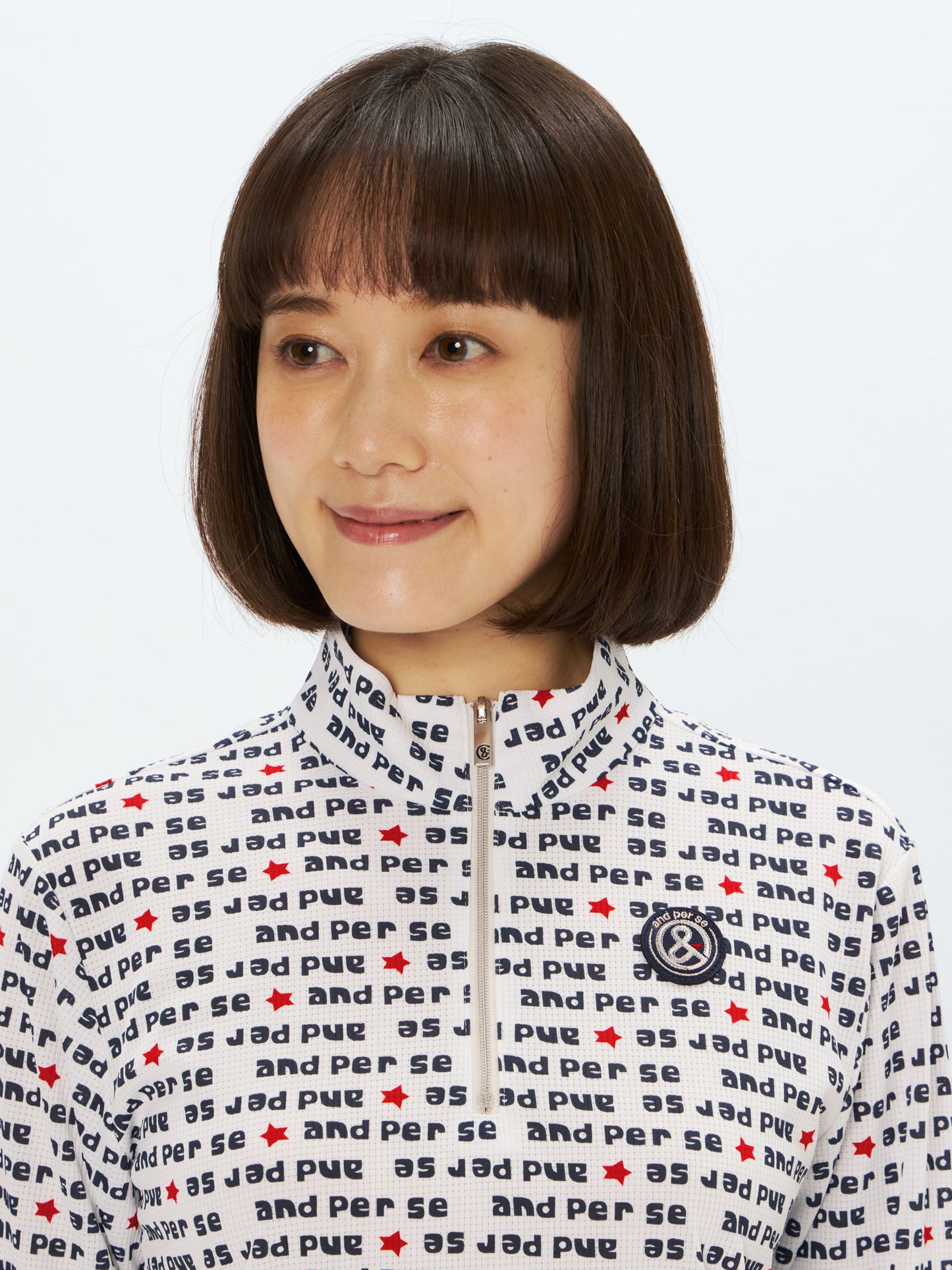 Solcare Dot Printed Long Sleeve Half Zip Shirt
