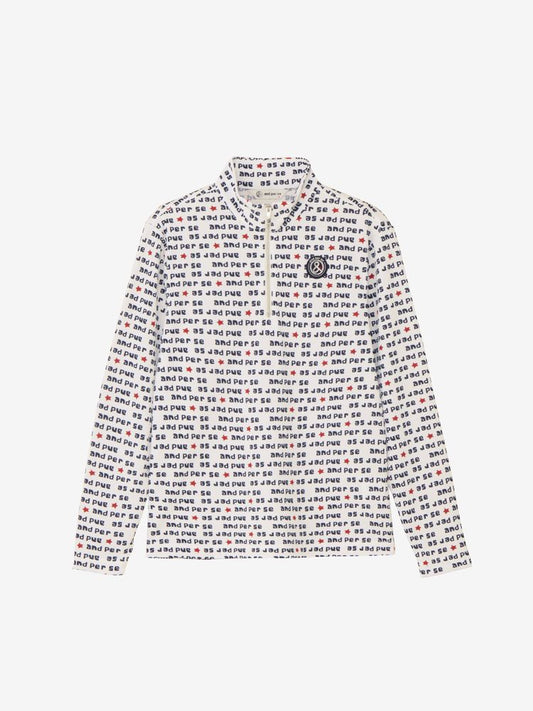 Solcare Dot Printed Long Sleeve Half Zip Shirt