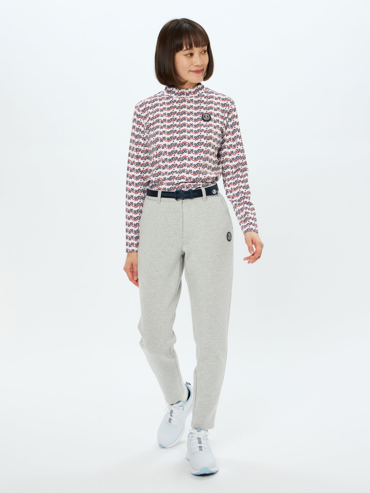 Shot Smoother Print Long Sleeve Mock Neck Shirt