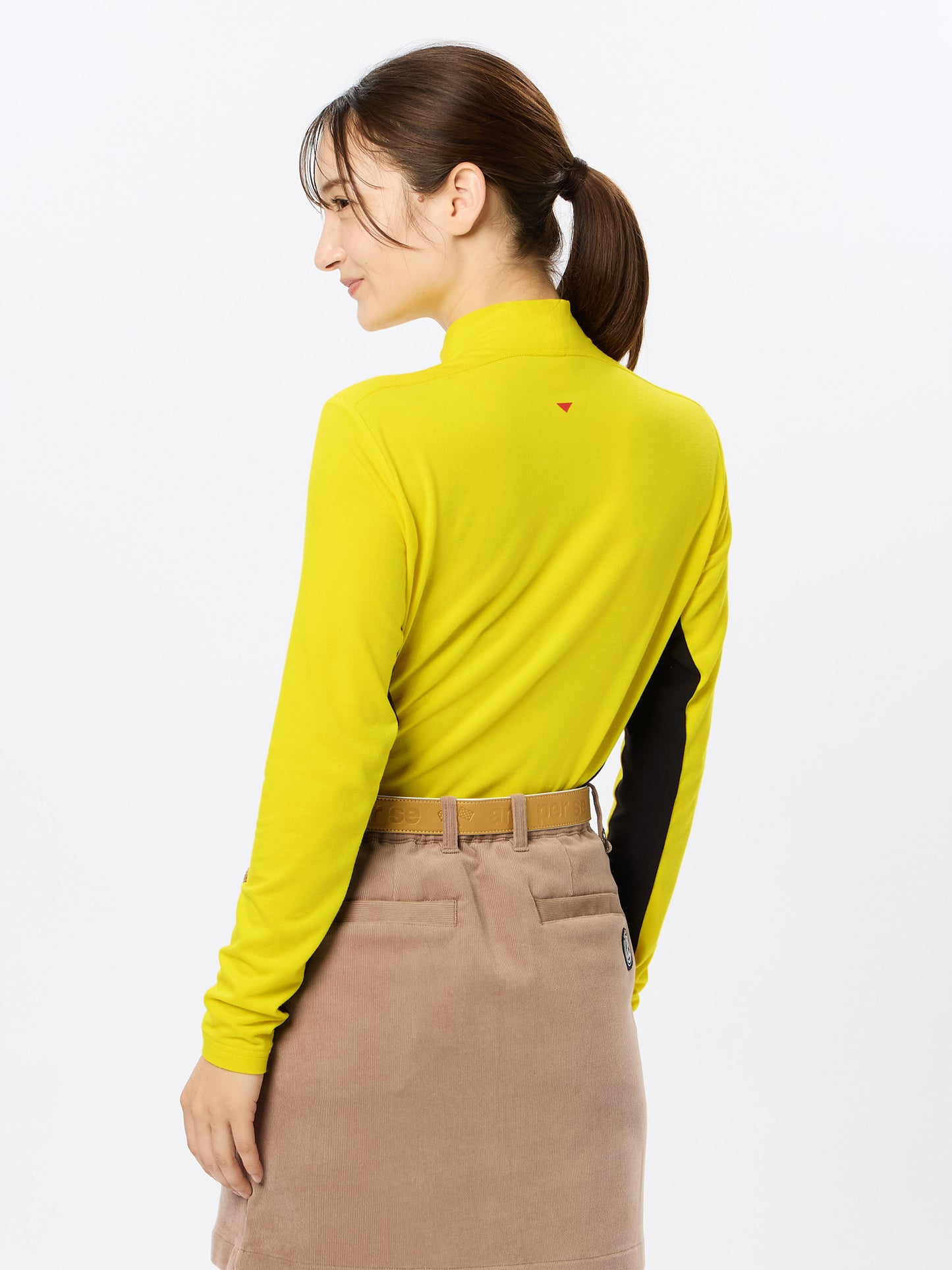 CEL-HEAT Plain Long Sleeve Mock Neck Shirt