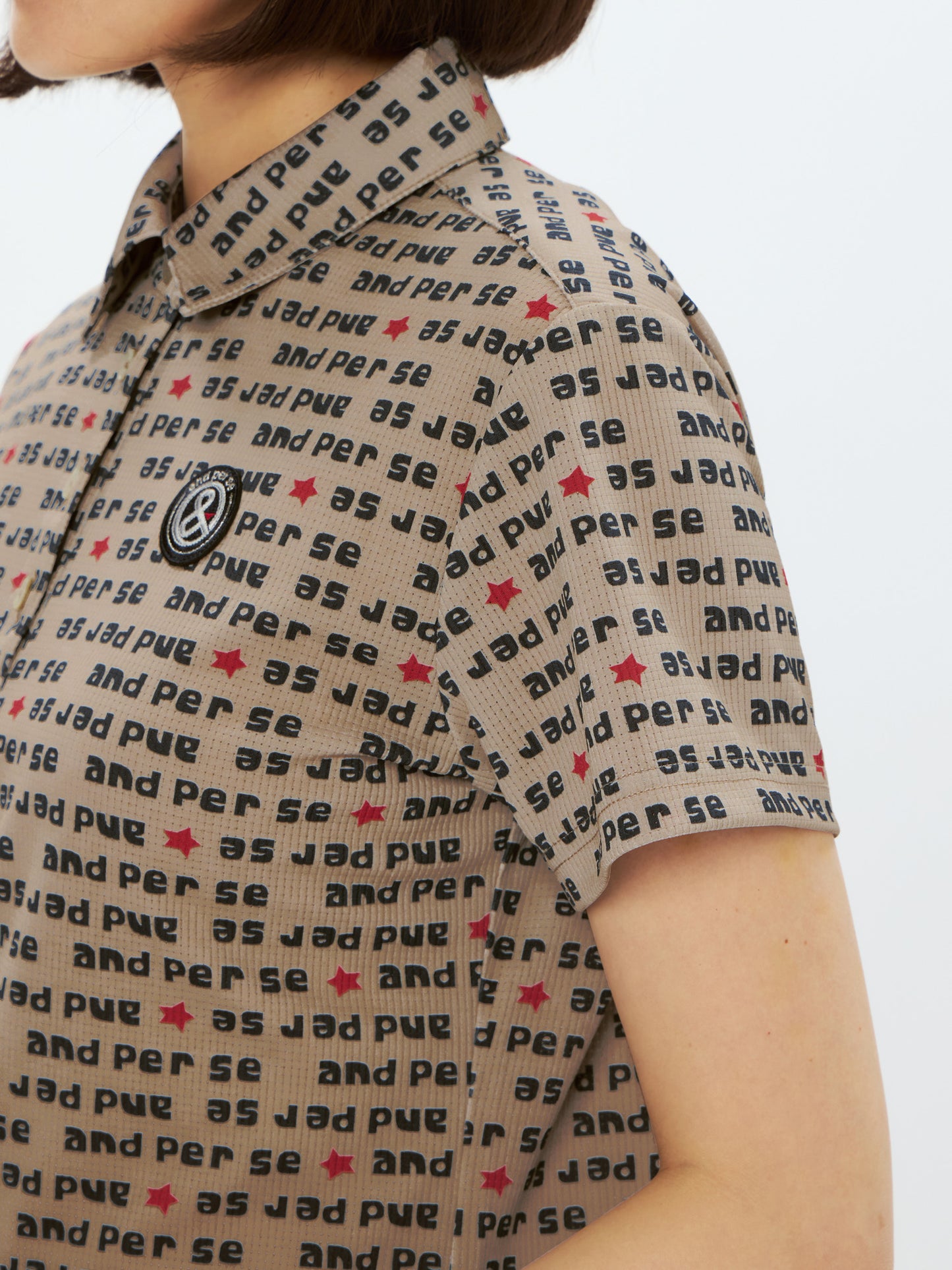 Solcare Dot Printed Short Sleeve Shirt