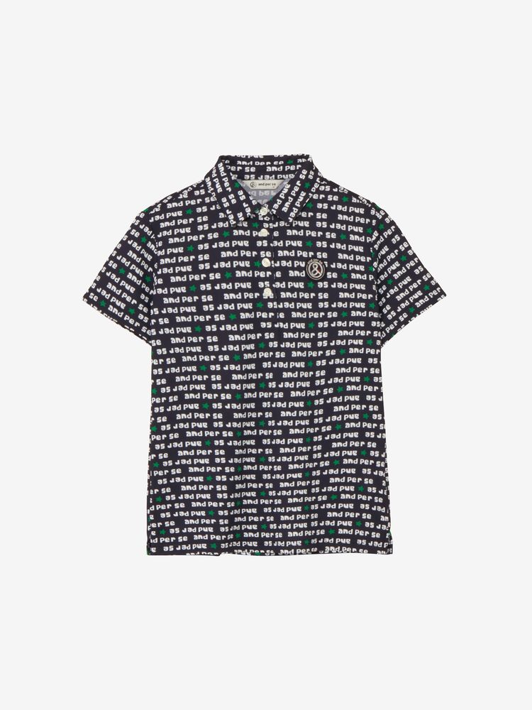 Solcare Dot Printed Short Sleeve Shirt