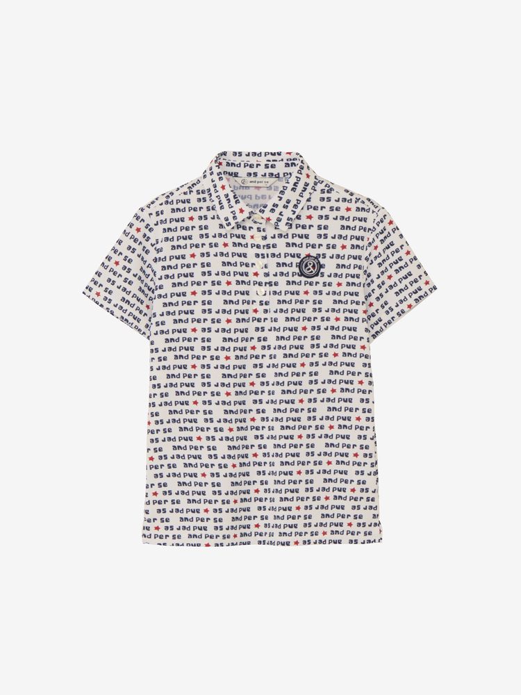 Solcare Dot Printed Short Sleeve Shirt
