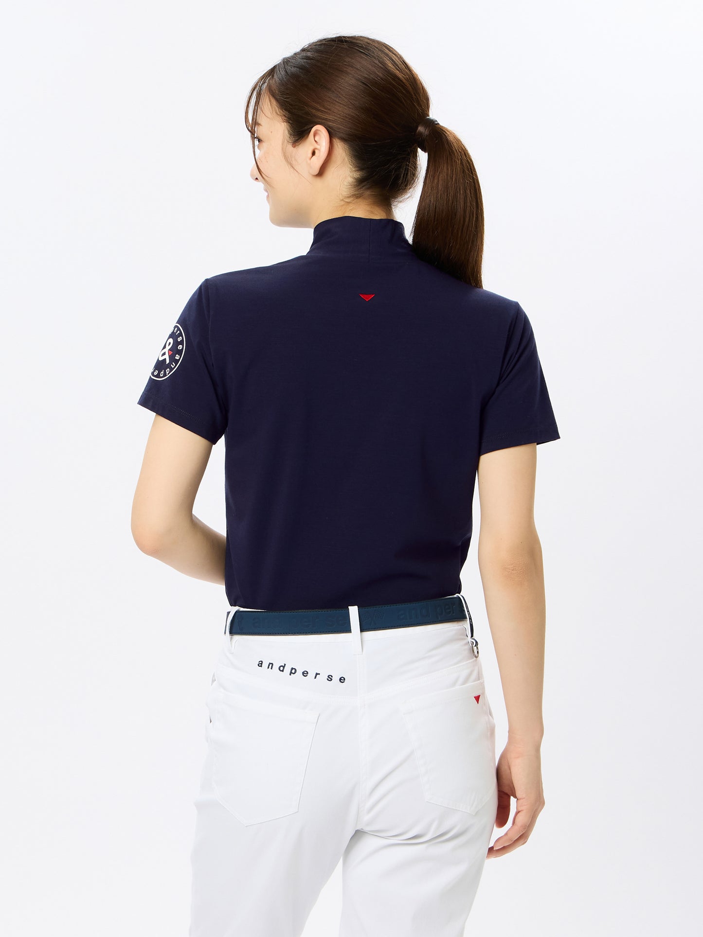 Refine dry short sleeve mock neck shirt