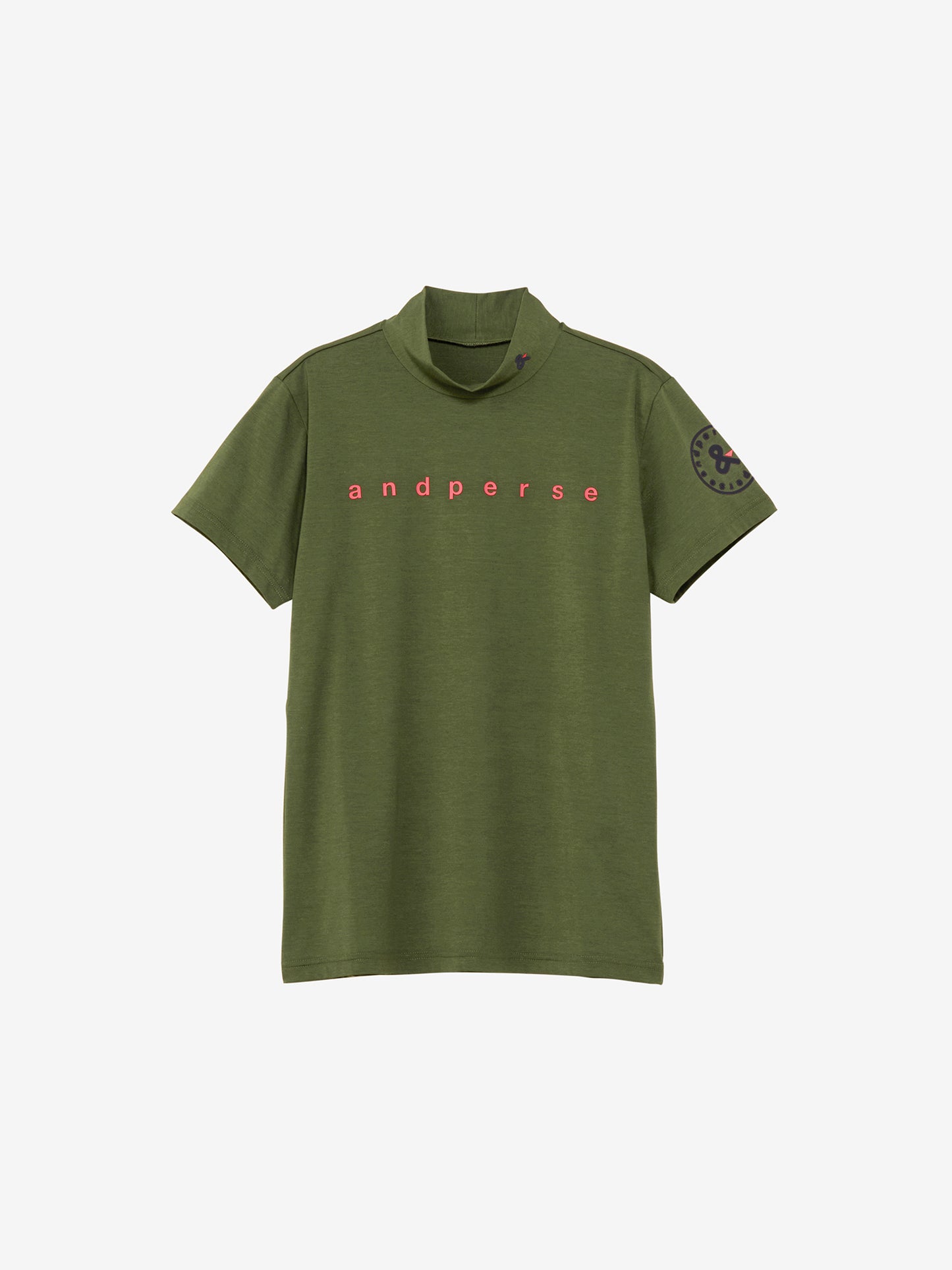 Refine dry short sleeve mock neck shirt