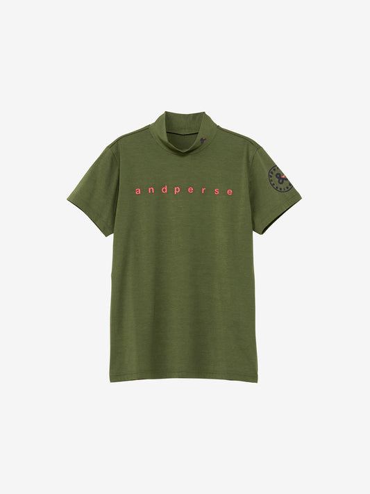 Refine dry short sleeve mock neck shirt