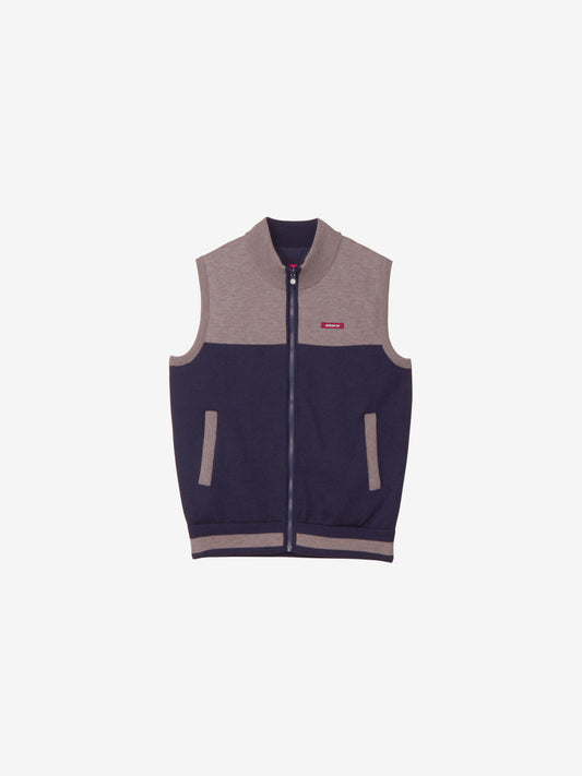Reversible full zip vest