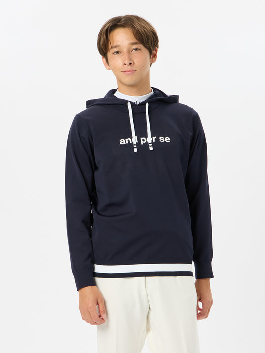 Active knit pullover parka