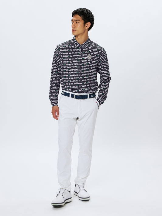 Dot Printed Long Sleeve Shirt