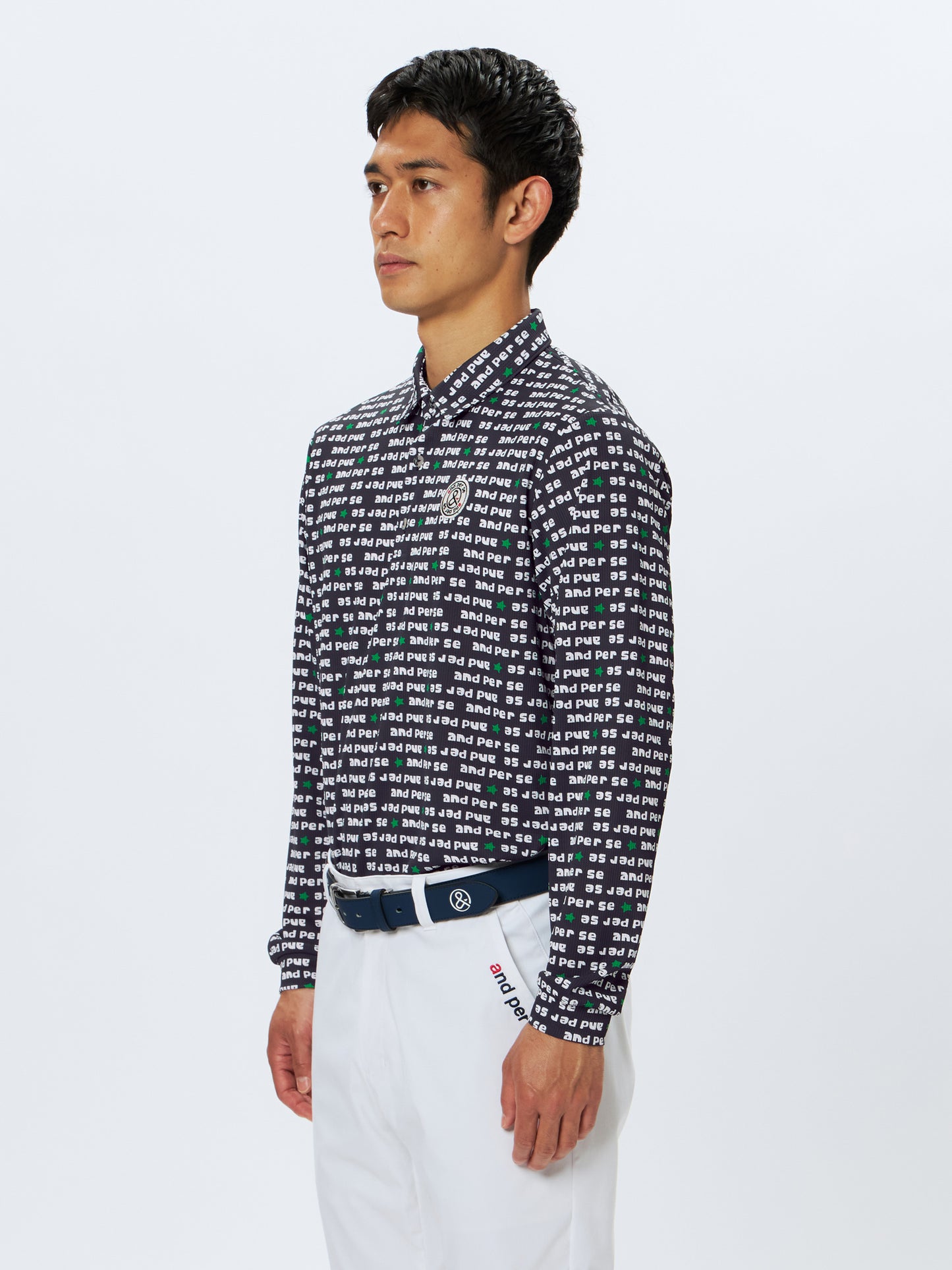 Dot Printed Long Sleeve Shirt