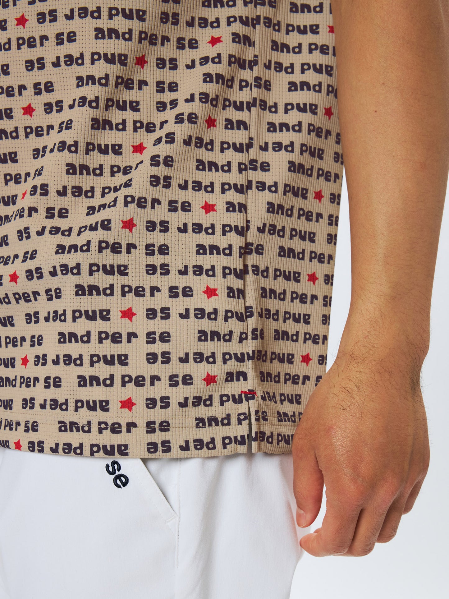 Solcare Dot Printed Short Sleeve Shirt